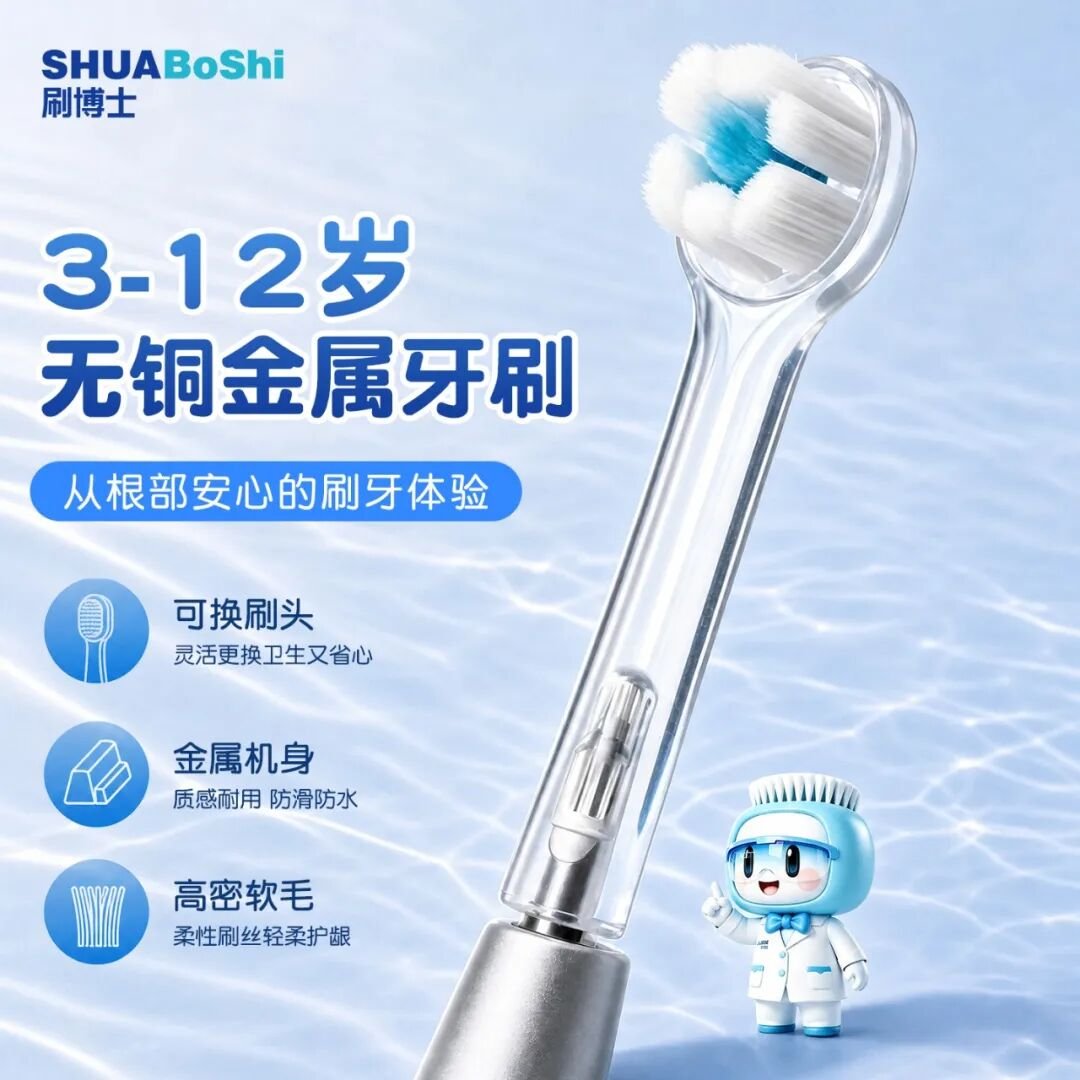 手柄重复用,只换刷头|实用型儿童牙刷威廉希尔williamhill中文 G308(images 6)